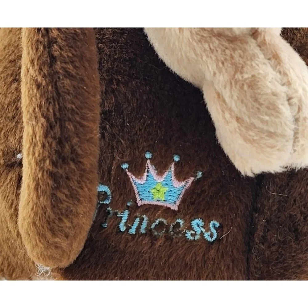 Vtg Y2K 2001 Floppy Friends Best Friends Forever Monkey Plush Duo Angel/Princess